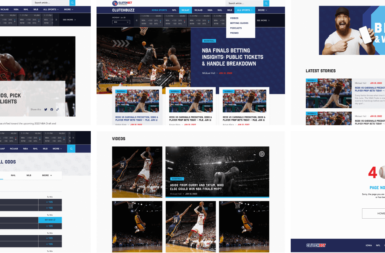 Clutch-Bet-Dribble-Landing-Page