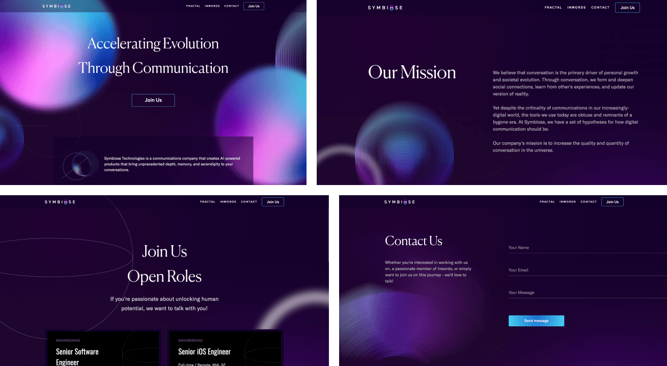 Symbiose-Dribble-Landing-Page