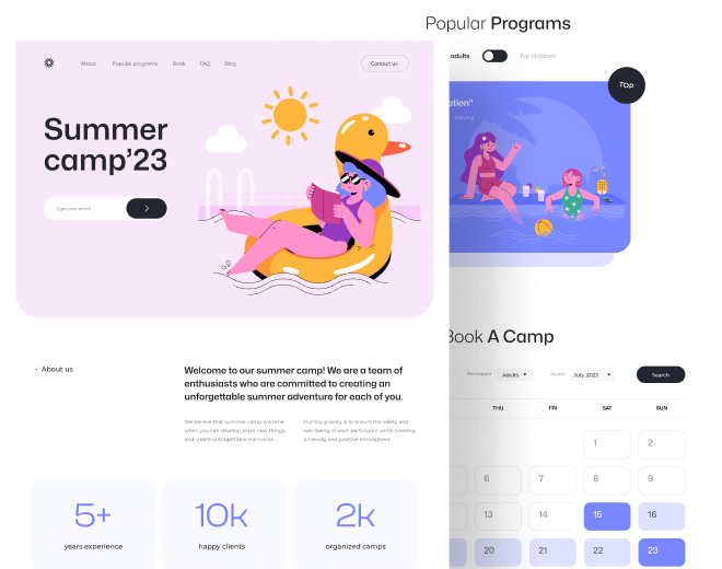 Summer-Camp-Dribble-Landing-Page
