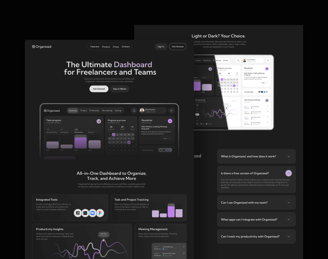 Organized-Dribble-Landing-Page